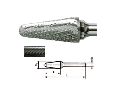 硬质合金钢锥形圆头旋转锉