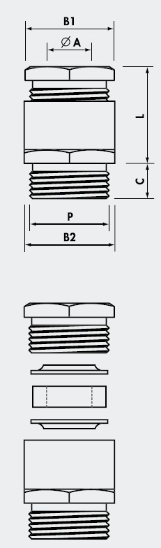 电缆接头
KABELVERSCHRAUBUNGEN