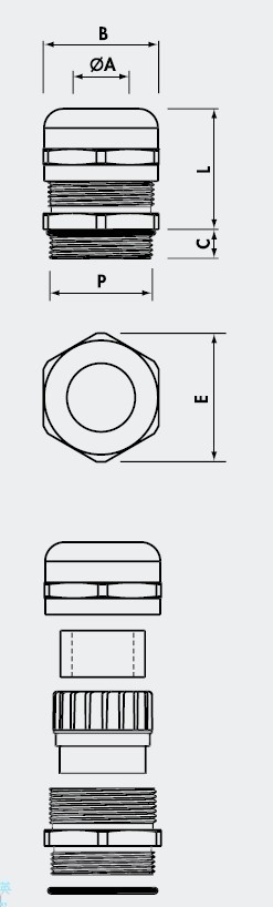 电缆接头
KABELVERSCHRAUBUNGEN