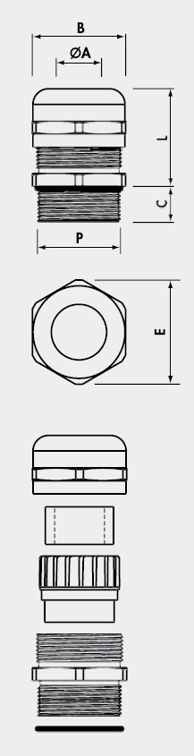 电缆接头
KABELVERSCHRAUBUNGEN